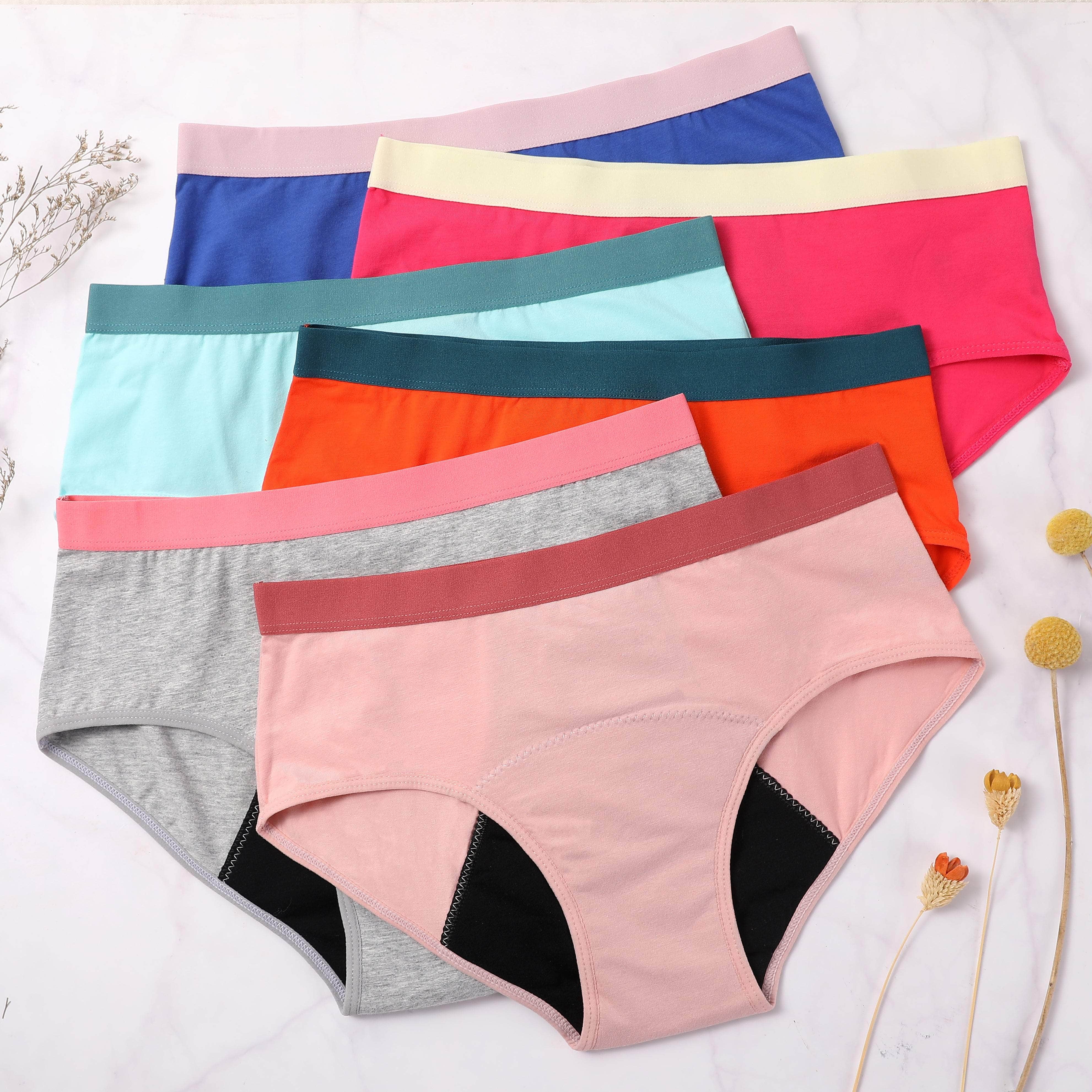 Culotte menstruelle pour Ados - Les colorées