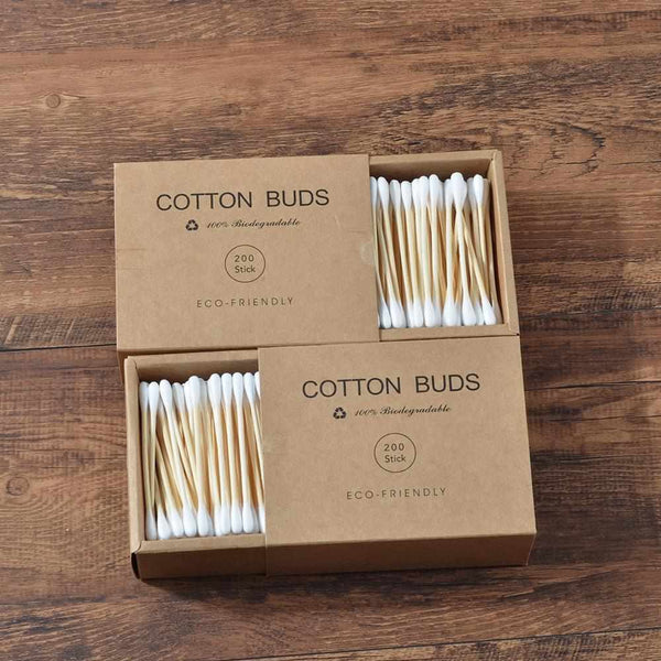 Boîte 50 Cotons-Tiges enfants en Bambou & Coton Bubbaboo