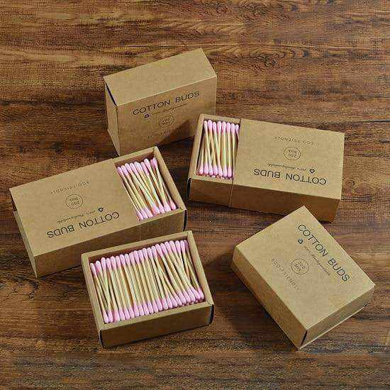 Cotons-tiges en bambou boîtes de 200 - 4 coloris – Ekotige