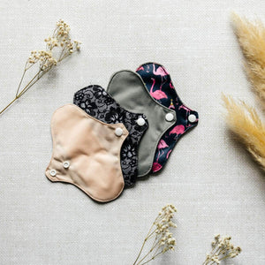 La Maison du Bambou Lot de 4 mix couleur Lot de 3 ou 4 protèges-slips réutilisables